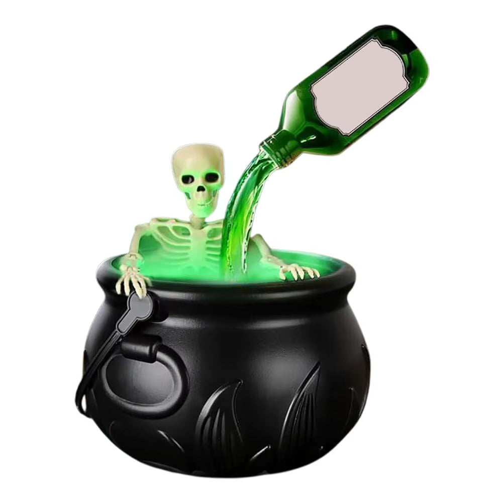 Magic Floating Potion Bottle Set with Skeleton for Halloween Spooky Party Supplies for Witchcraft Theme Decor