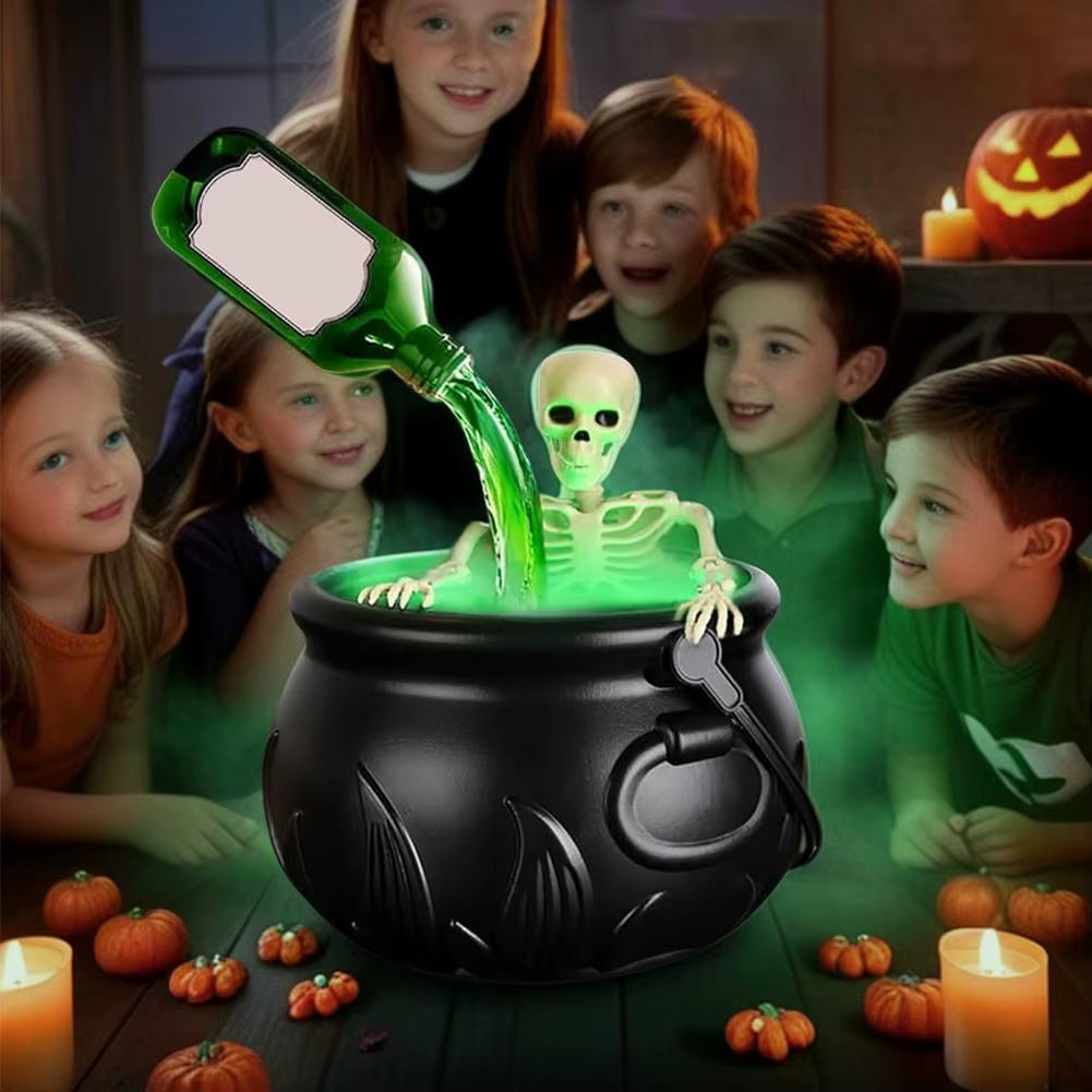 Magic Floating Potion Bottle Set with Skeleton for Halloween Spooky Party Supplies for Witchcraft Theme Decor